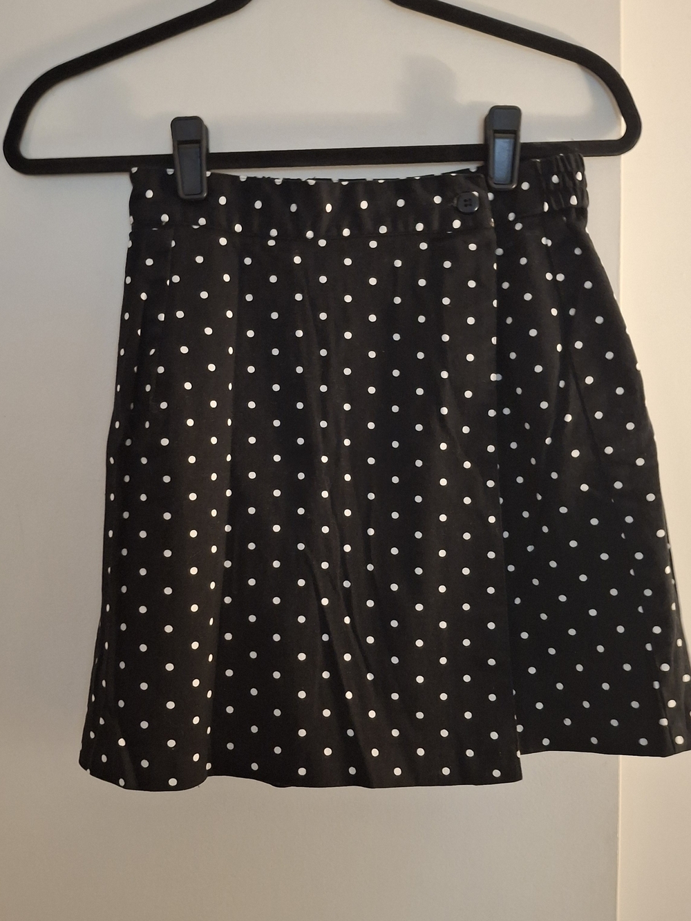 Briggs Women's Black Polka Dot A-Line Skort